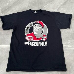 Unisex Cincinnati Reds Joey Votto Face of MLB Baseball Short Sleeve Cotton Shirt